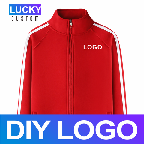 Youthful Vigor Style Zipper Jacket Customized Embroidery Print Logo Campus Style To Keep Warm Men And Women Lucky Customized 3Xl ► Photo 1/6