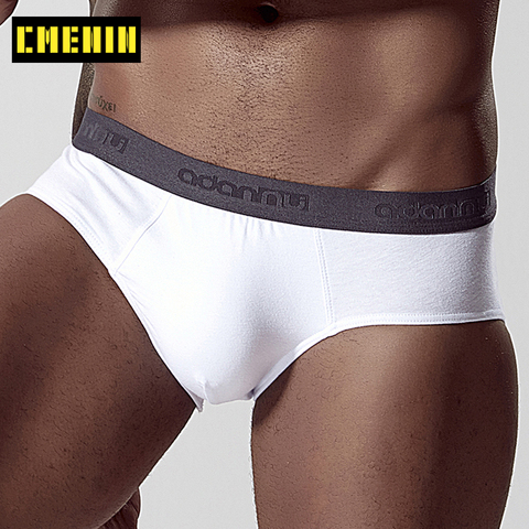 CMENIN Brand Sexy Gay Men Underwear Briefs Cotton Solid Men Underpants Lingerie Soft Bikini Slip Men Jockstrap Brief Man AD305 ► Photo 1/6