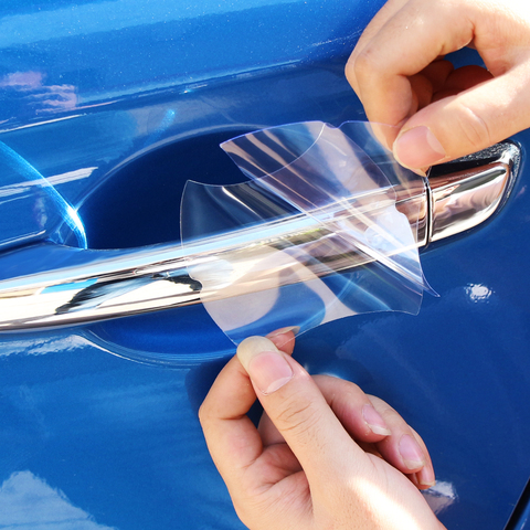 5Pcs/Set Transparent Car Handle Protective Film Car Door Stickers On Car Vinyl Anti-Scratch Resistant Sicker Car Accessory Auto ► Photo 1/6