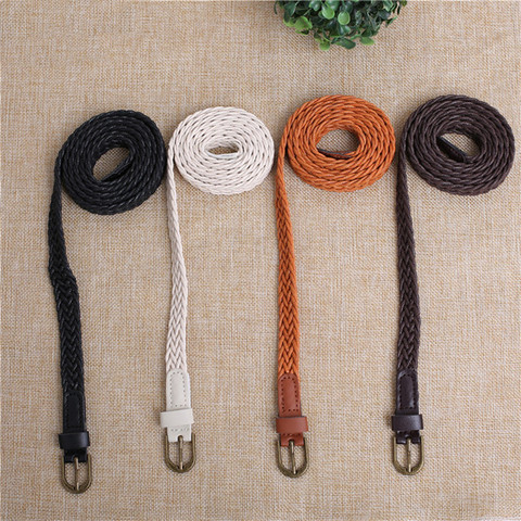 New Fashion Brief Knitted Candy Colors Womens Belt Hemp Rope Braid Belt Female Belt for Dress High Quality Wild Belt for Female ► Photo 1/6