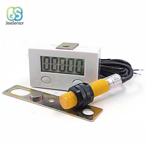 Digital Electronic Counter Electronic Meter Magnetic Inductive Sensor Switch Proximity Switch 5 Digit LCD Punch Counter ► Photo 1/6