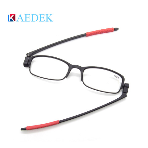 KAEDEK 2022 New Unisex Reading Glasses Men Women Clear Lens elastic Computer Folding Eyeglasses For Sight 360 degree rotating ► Photo 1/6