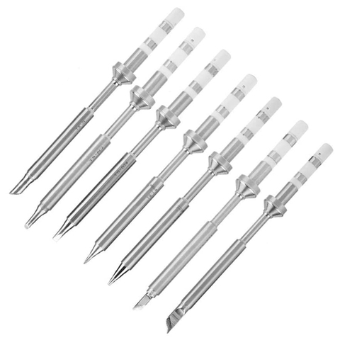 7pcs/set TS100 Stainless Steel Power Tool Easy Install Outdoor Soldering Iron Tip Electrician Replacement Part Portable Mini ► Photo 1/6