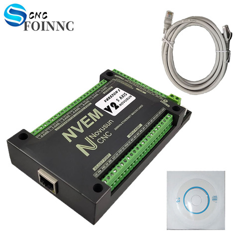 NVEM Mach3 control card 200KHz Ethernet port for CNC controller 3 4 5 6 axis nvem v2.1 ► Photo 1/6