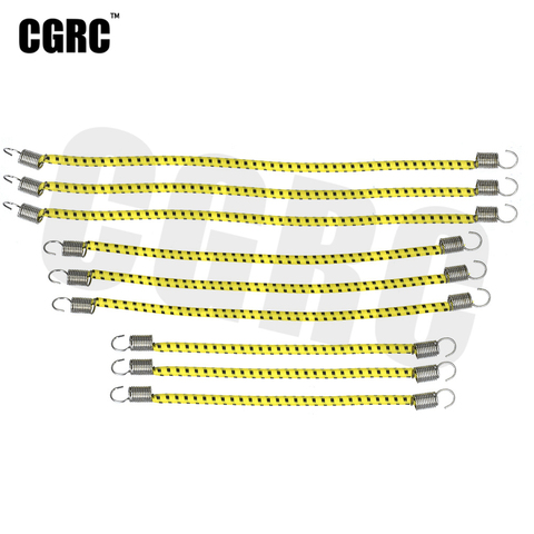 9pcs RC Car Roof Luggage Rack Nylon Elastic Rope For 1/10 RC Crawler Car TRX4 AXIAL SCX10 RC4WD D90 CC01 JIMNY VS4 TF2 ► Photo 1/6