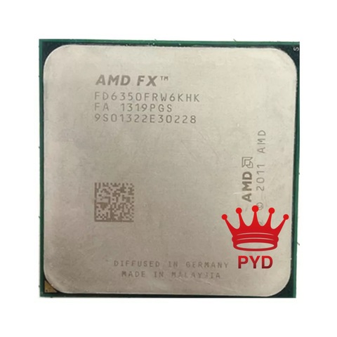 AMD FX 6350 3.9GHz Six-Core CPU Processor FD6350FRW6KHK Socket AM3+ ► Photo 1/2