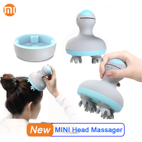 Xiaomi MINI Head Massager 3D Stereo Massage Four Wheel Rotation Two Way Surround 6 Kinds Of Massage Manual Massage Instrument ► Photo 1/6