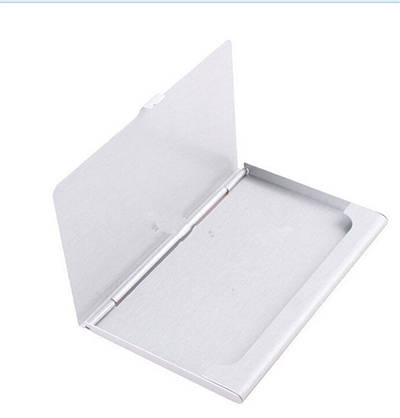 9.3x5.7x0.7cm  Stainless Steel Pocket   New Business ID Credit Card Case Metal Fine Box Holder ► Photo 1/6