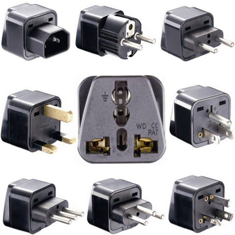 Universal CE Kr american european power plug adapter AU EU to US UK USA adapter plug Japan Israel Brazil India travel converter ► Photo 1/6