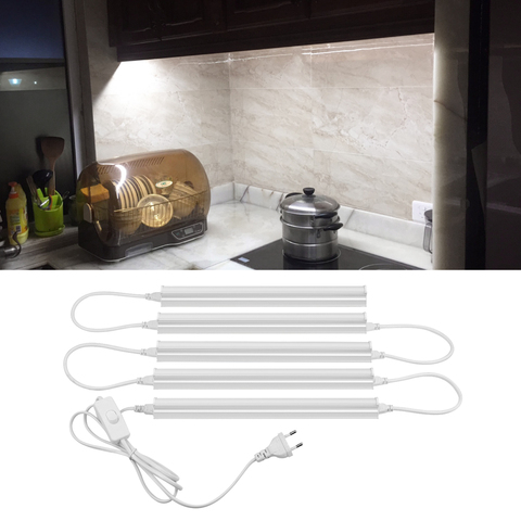 Aluminium profile LED Bar light T5 LED Tube Bulb 110V 220V 6W 10W LED Strip lamp For Indoor Kitchen Cabinet Backlight lighting ► Photo 1/6