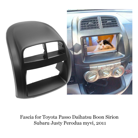 Fit For SUBARU Justy/TOYOTA Passo/DAIHATSU Boon/Sirion Double 2Din Car Radio Frame Stereo DVD Fascia Dash Installation Bezel ► Photo 1/6