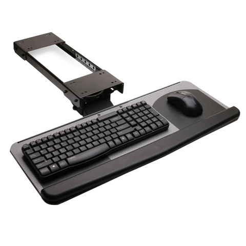 Ergonomic Sliding Tilting XL Size Wrist Rest Keyboard Holder with Two Mouse Pads for Computer Desk keyboard and mouse tray LK06A ► Photo 1/6