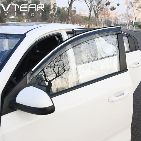 Vtear For Kia Rio 4 Rio X-line Visor Wind Deflectors Guard Shield Weathershields awning cover accessories car-styling decoration ► Photo 1/6