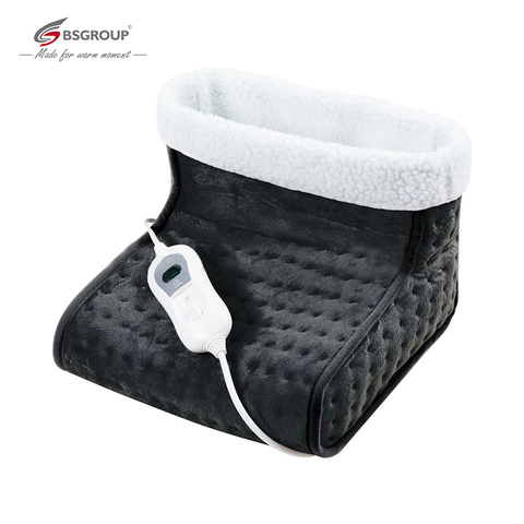 220V - 240V 100W Soft Microwave Electric Heated Foot Warmers Heating Pad Shoes For Foot Portable Washable Heated Booties EU Plug ► Photo 1/6