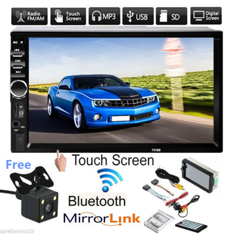 Car Radio MP5 Player 2Din 7012B Mirror Link Bluetooth 7'' Touch Screen Multimedia Player MP5 FM Rear View Camera remote control ► Photo 1/6