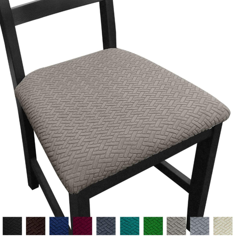 Jacquard Spandex Dining Room, Dining Room Chair Seat Covers
