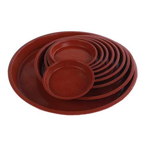 1pcs Red Plastic Garden Flower Plant Pot Saucer Round Base Planter Waterproof Tray ► Photo 1/6