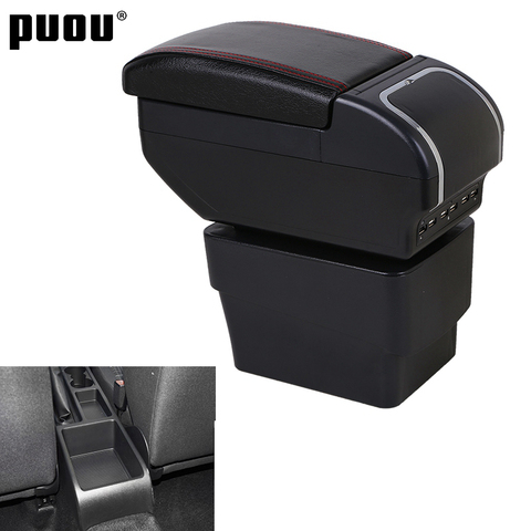 Armrest Box For Skoda Octavia Mk3 A7 2014-2022 Dual Layer Central Store Content with ashtray Cup holder USB Charging Car modific ► Photo 1/6