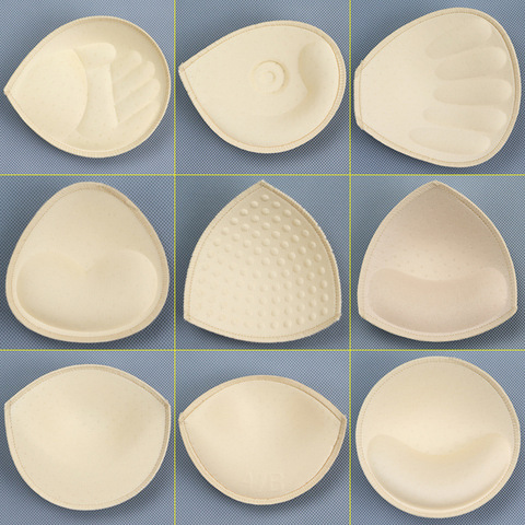 1 Pair Sponge Breast Forms Fake Boobs Enhancer Bra Padding Inserts