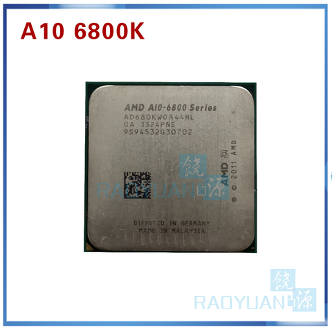 AMD A10-Series A10-6800K A10 6800 A10 6800K A10 6800B 4.1GHz Quad-Core CPU Processor AD680KWOA44HL/AD680BWOA44HL Socket FM2 ► Photo 1/2