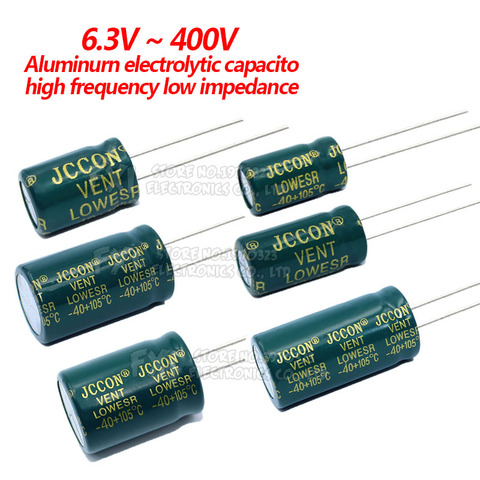 Capacitor 6.3V 10V 16V 25V 35V 63V 100V 250v 400V 100UF 220UF 330UF 470UF 680UF 1000UF 47UF 22UF 2200UF 2.2uf 3300uf 4.7uf ► Photo 1/6