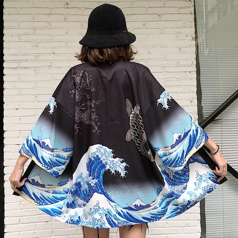 Women kimono cardigan Japanese kimono dress haori obi yukata female Japanese clothing beach Women's kimono cosplay clothes 11296 ► Photo 1/6