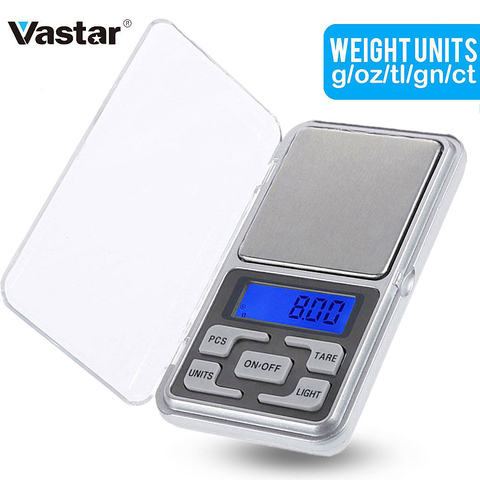 Electronic Digital Pocket Scale 0.01g Precision Mini Jewelry Weighing Scale Backlight Scales 0.1g for Kitchen 100/200/300/500g ► Photo 1/6