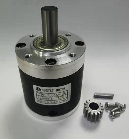 Ratio 3.6: 1 / 4.25: 1 planetary reducer 56mm Round input flange for DC motor with motor shaft diameter 6mm or 6.35mm or 8mm ► Photo 1/5