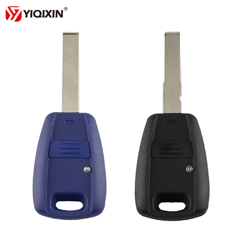 YIQIXIN 1 Button Remote Key Shell For Fiat Punto Doblo Bravo Auto Transponder Key Shell With SIP22 Blade Black Case Cover ► Photo 1/6