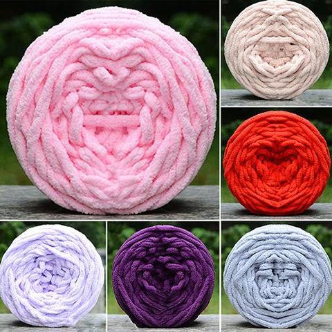 2022 100g/Ball Super Thick Yarn Soft Polyester Yarns Large Yarn Bulky Arm Roving Knitting Blanket Spinning Yarn Polyester ► Photo 1/6