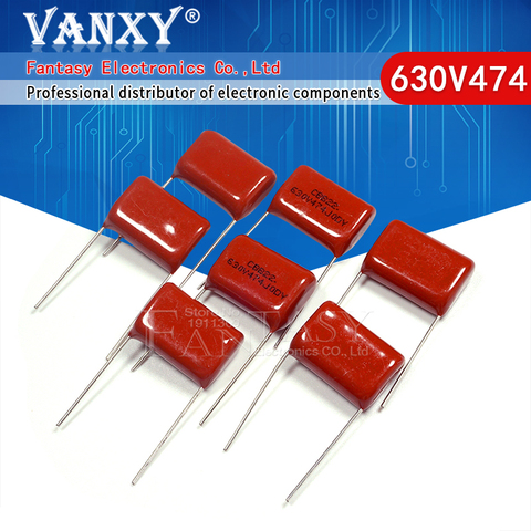 10PCS 630V474J 0.47UF 470NF Pitch 20MM 630V 474 CBB Polypropylene film capacitor ► Photo 1/6