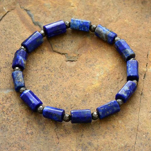 Men Women Stretch Bracelet Lapis Lazuli Elastic Bracelets Yoga Mala Bracelets New Couples Lovers Gifts Jewelry ► Photo 1/6