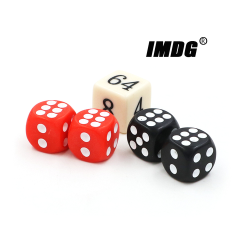 High quality 14mm New Acrylic Colorful Backgammon Dice Set Game Dice ► Photo 1/4