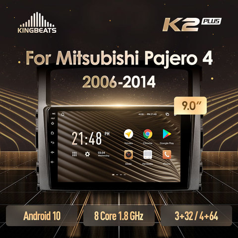 KingBeats Android 8.1 head unit 4G in Dash Car Radio Multimedia Video Player Navigation GPS For Mitsubishi Pajero 4 V80 V90 2006 ► Photo 1/6