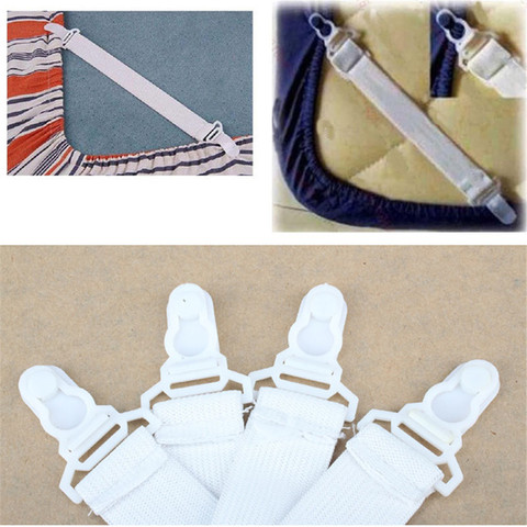 4/16 Pcs Bed Sheet Nylon Fasteners Clip Mattress Strong Clip Cover Elastic Holder Grippers Sheet Straps Suspenders Band ► Photo 1/6