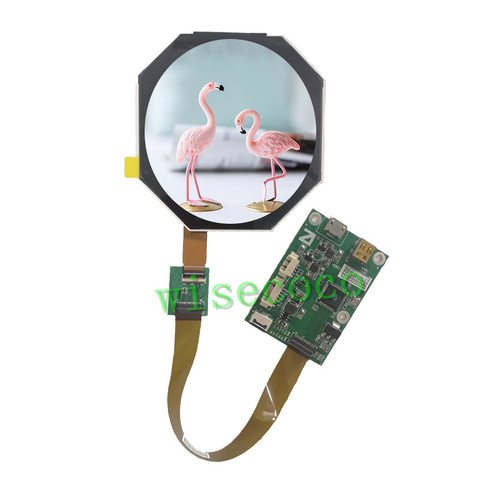 2.5 Inch 480*480 IPS TFT  Round LCD Screen MIPI  Driver Controller Board Display ► Photo 1/6