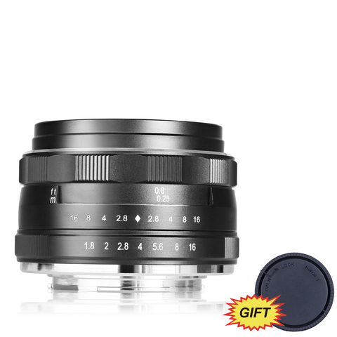 Meike 28mm f2.8 Fixed Manual Focus Lens for Fujifilm X-mount Camera X-Pro2/X-T1/X-A2/X-E2/X-E2s/X-E1/X-M1/X-T10/X-Pro1/X-T2 ► Photo 1/5