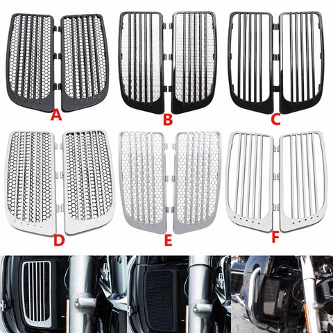 Motorcycle Radiator Grill Lower Fairing Cover Fits For Harley Touring Road King Street Glide Ultra Limited Models 2014-2022 ► Photo 1/6