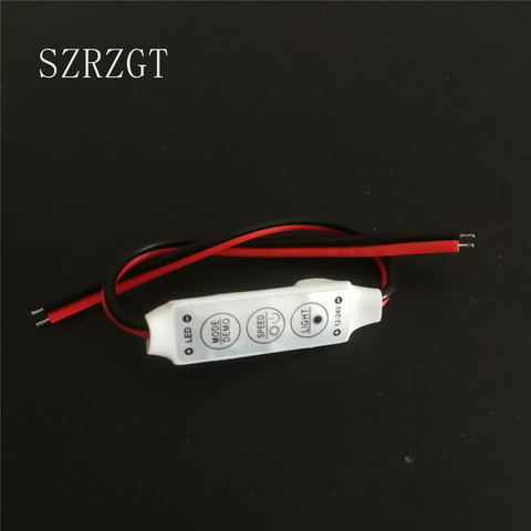 12V-24V Mini 3 Keys Single Color LED Controller Brightness Dimmer for led 3528 5050 strip light ► Photo 1/3