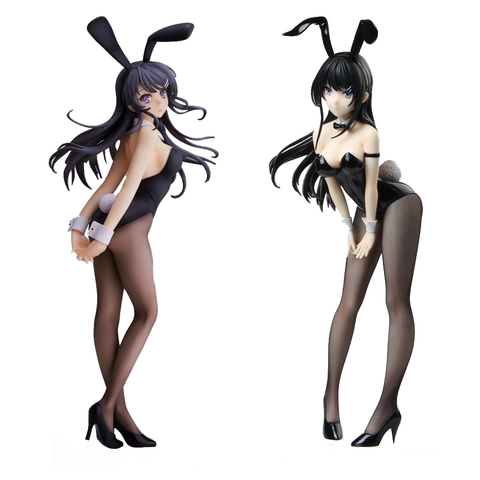 GZTZMY 25cm Anime Rascal Does Not Dream of Bunny Girl Sakurajima Mai Sexy girl Anime PVC Action Figures toy Anime figure gift ► Photo 1/6