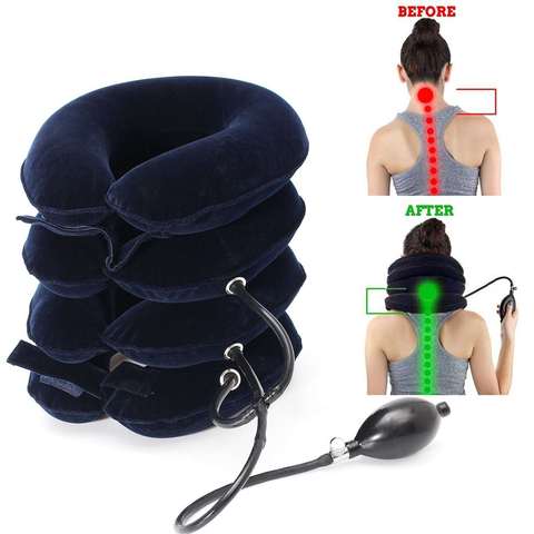 Inflatable cervical traction device home cervical vertebra orthosis neck neck brace neck stretcher ► Photo 1/6