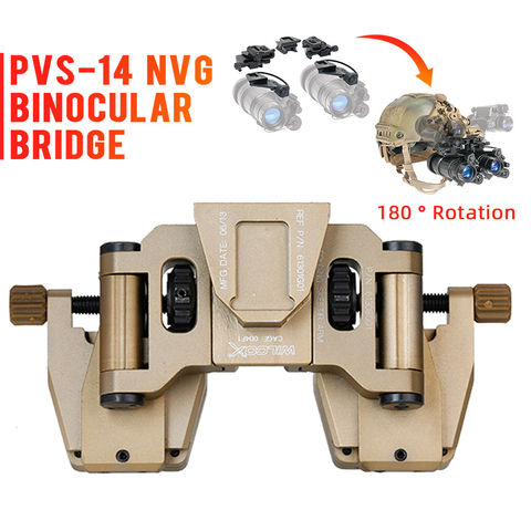 Night-vision Goggles Mount Wilcox Stent Skip Rhino NVG Mount Arms Bridge for L4 G24 Mounting FAST Helmet Bracket ► Photo 1/6