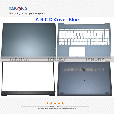 Orig New 5CB0S18628 for Lenovo Ideapad S340-15 S340-15IWL 15API Rear Lid Back Cover Lcd Bezel Palmrest KB Bottom Blue Silver ► Photo 1/6