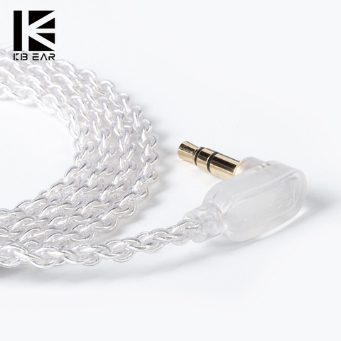 KBEAR Refreshing 4 core 4N High Purity Silver-plated Upgraded Cable MMCX/2Pin/QDC For ST10S ZSX C12  KXXS ZSN Pro ZSX BLON BL-03 ► Photo 1/6