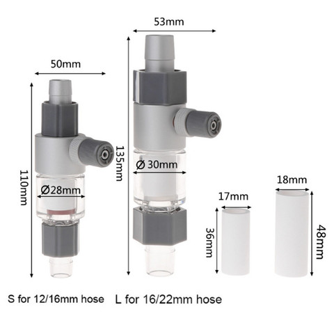 CO2 Atomizer Diffuser External Reactor aquairum water plant Aquarium Fish Tank For 12/16mm 16/22mm SD-JQ ► Photo 1/6