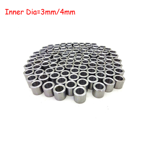 10Pcs  ID 3MM and 4M Steel Drill Sleeve Brushing metal Bushing axle sleeve Bearing Jig Bushes  (ID. X OD. X Height) ► Photo 1/6