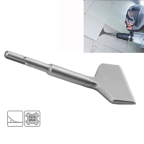 SDS-plus 3-In Wide Chisel Cranked Angled Bent Electric Hammer Tile Removal Chisel Scraper Bits(3