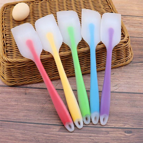 Silicone Baking Pastry Scraper Spatula Non-Stick Cake Scraper Cream Butter  Spatula Heat-Resistant Kitchen Baking Pastry Tools