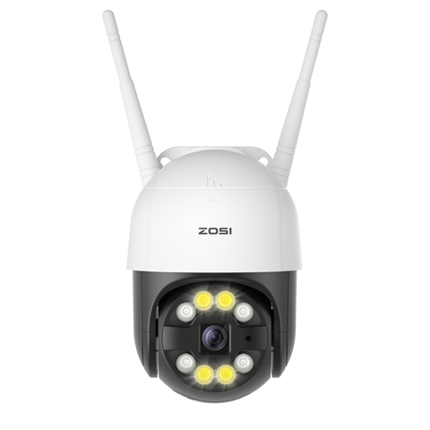 ZOSI 1080p Outdoor Pan/Tilt WiFi IP Camera Spotlight Waterproof AI Human Detection Color Night Vision 2-Way Audio Wireless Cam ► Photo 1/6