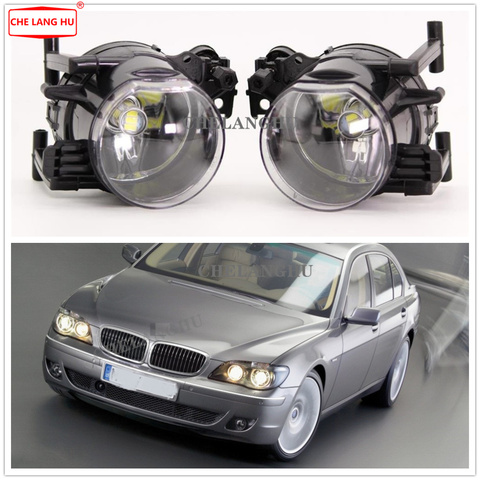 LED Fog Lamp For BMW 7 Series E65 E66 730 740 745 d 735 745 760 2005 2006 2007 2008 Front LED Fog Lights Fog Lamp with Bulbs ► Photo 1/6